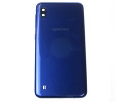 Akkufedél Samsung Galaxy A10 (SM-A105F) hátlap kék (kamera plexi kerettel)